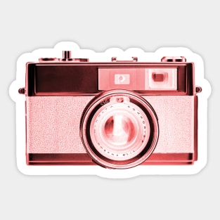 Red - Vintage 1960s Rangefinder Camera Sticker